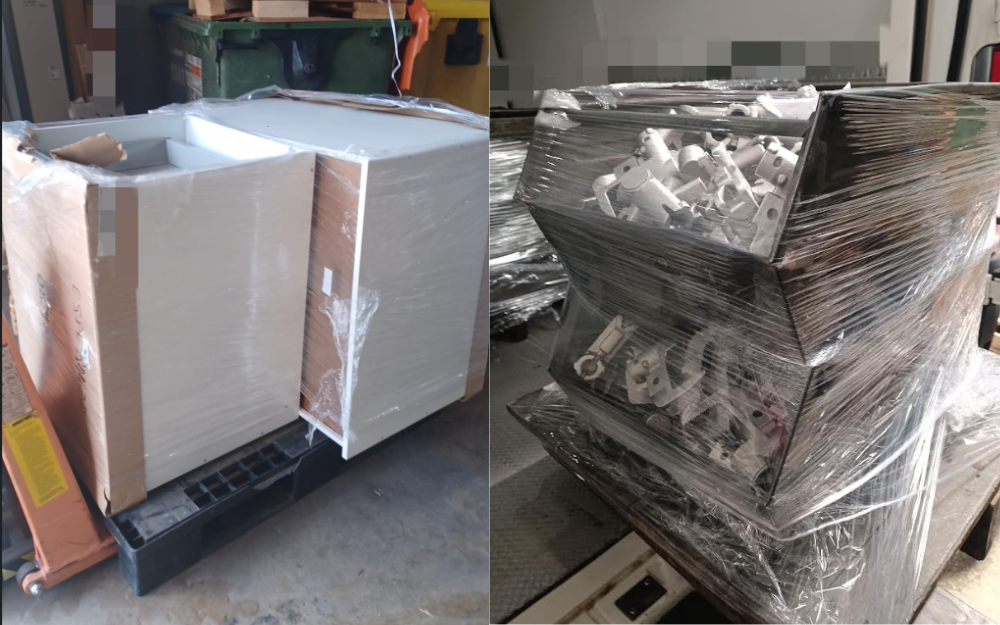 Transporte urgente de componentes industriales para empresas en Barcelona Componentes y materiales industriales preparados para transporte urgente para empresas en Barcelona mediante recogida y entrega directa.